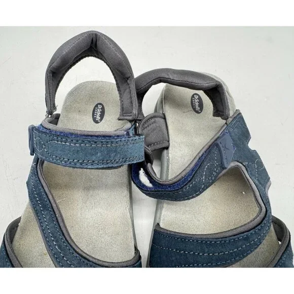 Dr. Scholls Women's Adelle Sandals Size 10M Navy Suede Comfort Casual Strappy - Picture 6 of 12